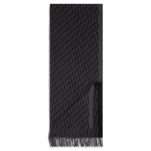 DIOR/迪奧  男士灰色真絲提花圍巾/披肩圍巾 93E0013A0168_C889