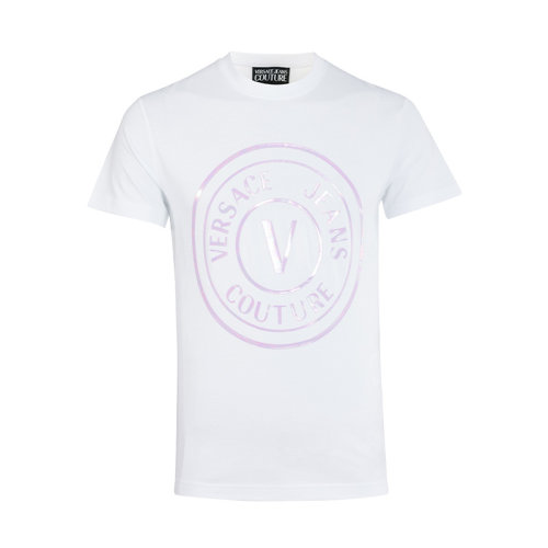  VERSACE/范思哲男士短袖T恤LOGO圖案時(shí)尚潮流上衣