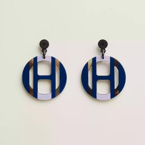  HERMES愛馬仕 22年秋冬 女士 耳環(huán) Boucles d%26s;oreilles H Equipe H057086FL10