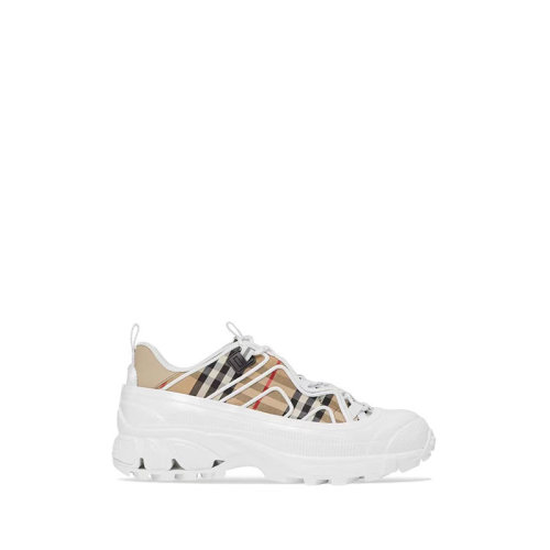 BURBERRY/博柏利  巴寶莉男鞋 男士米色復(fù)古格紋系帶休閑運(yùn)動(dòng)鞋  80372541