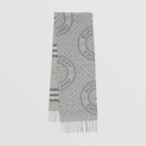  BURBERRY 21年秋冬 女士 雙面兩用格紋拼專屬標(biāo)識(shí)羊絨圍巾 80452421 預(yù)定商品1-3周發(fā)貨