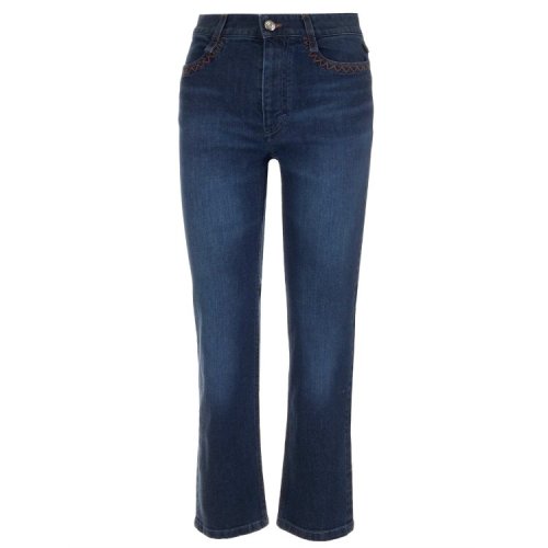 CHLOE/克洛伊  蔻依女褲 時尚百搭 女士藍色棉質牛仔褲 CHC21SDP1515149X HKY0034C