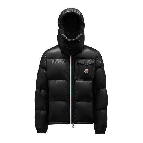 Moncler/蒙克萊 21年秋冬新款 Montbeliard系列 男士黑色光面漆尼龍羽絨服H20911A51X0068950999