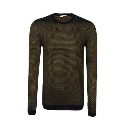 VERSACE/范思哲 男士拼色修身套頭上衣針織衫 V700696-VK00207-V2037