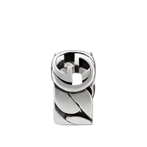 GUCCI/古馳  小號925純銀雙G圖案單邊耳骨夾?675121J84000728