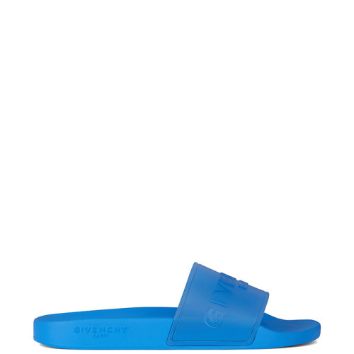 Givenchy/紀(jì)梵希 22年早春新款 男士亮藍(lán)色透明橡膠平底涼鞋涼拖BH300HH179-430