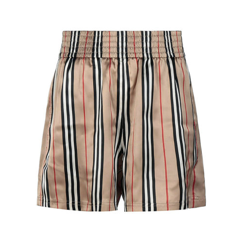 BURBERRY/博柏利【22春夏新款】女款絲質(zhì)休閑睡褲短褲標(biāo)志性條紋 80142861