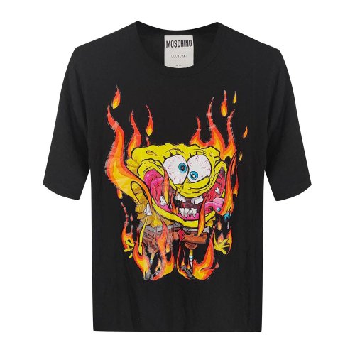 MOSCHINO/莫斯奇諾女裝/女士T恤/女士短袖T恤EJ07080544（瑕疵折扣）