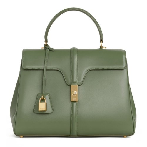 CELINE/賽琳 2020早春新色 女士SAC 16小號 淺綠色滑面牛皮中號單肩手提包 187373BEY.15LK