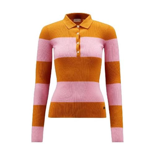  MONCLER蒙可蒙克萊 22年秋冬 女士 長袖Polo Wool Polo Shirt H20949A00002M2279P35