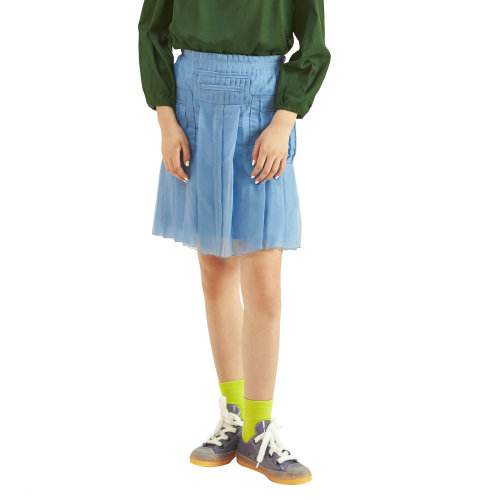 nisiss/怡夕拼接壓褶連身裙女士半身裙n131xs28