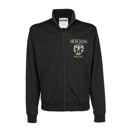 MOSCHINO/莫斯奇諾  男裝 時(shí)尚簡(jiǎn)約 品牌字母LOGO 男士黑色夾克 A172352291555  HKY015C
