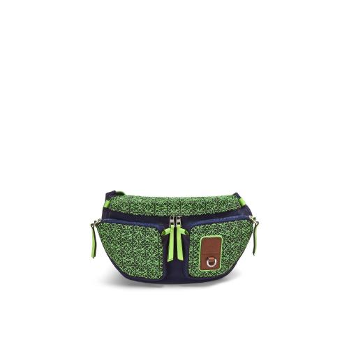  LOEWE羅意威 22年秋冬 男士 腰包 Large bumbag in Anagram jacquard and nylon B687A26X01-58