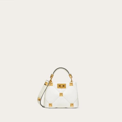  VALENTINO華倫天奴 22年秋冬 女士 手提包 Sac a main Roman Stud The Handle Bag 520 en napp 預定商品1-3周發(fā)貨