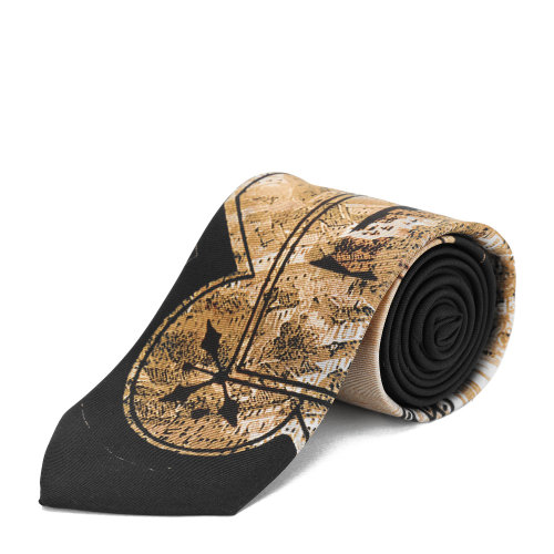 PRADA/普拉達(dá) 桑蠶絲 黑色 男士領(lǐng)帶