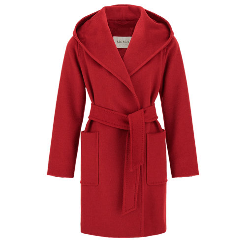 MaxMara/麥絲瑪拉 22年秋冬新款 RIALTO系列 女士紅色短款浴袍大衣1016082906019