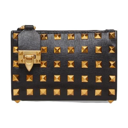  VALENTINO華倫天奴 22年秋冬 女士 錢包 PORTE-MONNAIE ET PORTE-CARTES ROCKSTUD VALENTINO G 預(yù)定商品1-3周發(fā)貨