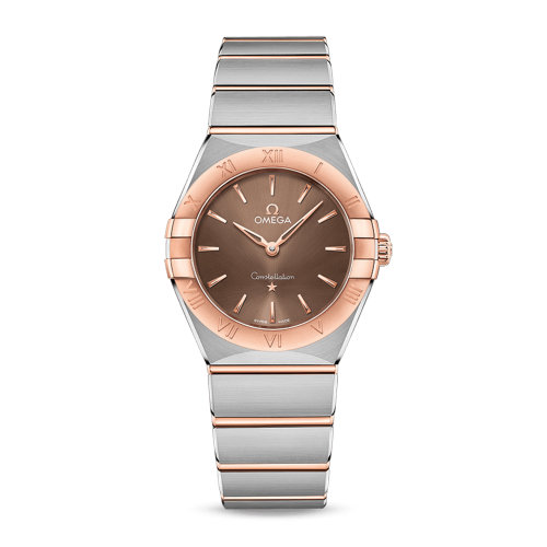 OMEGA/歐米茄 星座系列 精鋼 18K金 石英機芯 女士腕表 131.20.28.60.13.001
