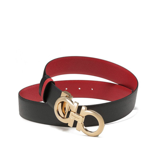 SalvatoreFerragamo/菲拉格慕 女士牛皮板扣式雙面皮帶腰帶 23A564