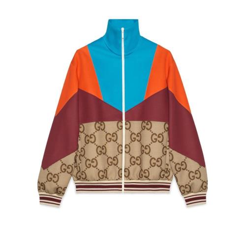  GUCCI古馳 22年秋冬 男士 輕質(zhì)氯丁橡膠拉鏈夾克 693022 XJD9V 2270