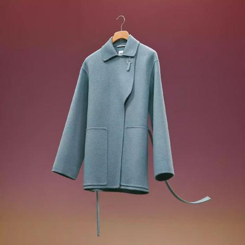  HERMES愛(ài)馬仕 22年秋冬 女士 睡袍 Manteau court Inspiration Peignoir H2H0129DA6U42