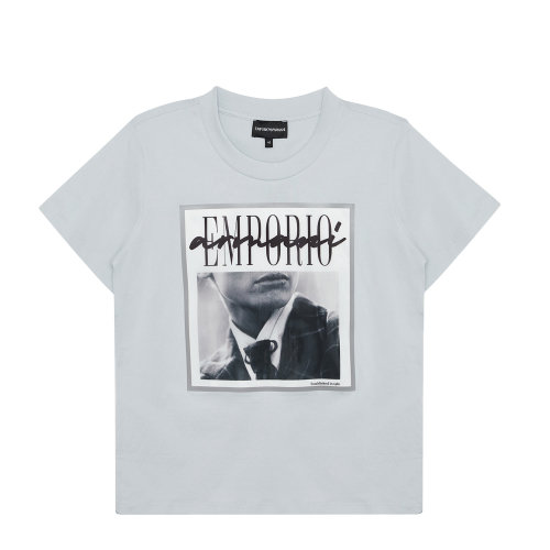 Emporio Armani/安普里奧阿瑪尼 淺藍色 女士短袖T恤 3K2T7I-2J30Z-0705
