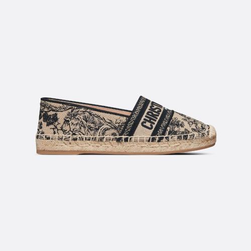  DIOR迪奧 22年秋冬 女士 平底鞋 Espadrille Dior Granville KDB578TJE_S37M