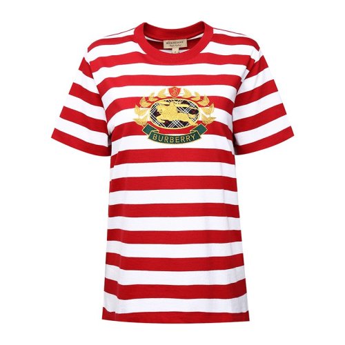 BURBERRY/博柏利巴寶莉女裝女士短袖T恤女8004752戰(zhàn)馬徽章