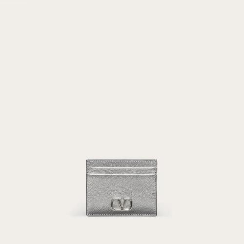  VALENTINO華倫天奴 22年秋冬 女士 卡包 PORTE-CARTES VLogo SIGNATURE EN CUIR DE VEAU GRAIN