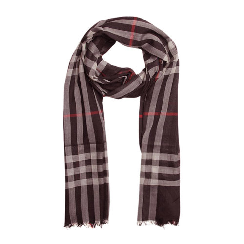 BURBERRY/博柏利 男女通用 中性時(shí)尚拼色格紋絲毛混紡輕質(zhì)圍巾圍脖 3995485
