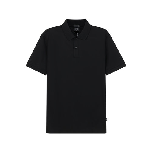 HUGO BOSS/雨果博斯【22春夏新款】男士棉質(zhì)短袖POLO衫黑色 50462524