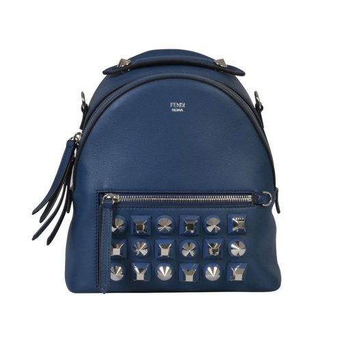  FENDI/芬迪 女士藍(lán)色牛皮革雙肩包 8BT281 SH3 F0KR1 PLSX