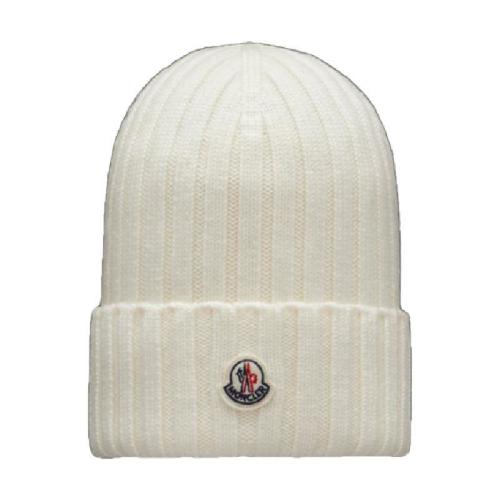  MONCLER蒙可蒙克萊 22年秋冬 女士 帽子 羅紋針織羊毛便帽 H20933B00037A9327030