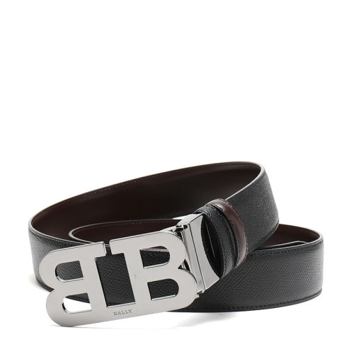 BALLY/巴利 男士皮質(zhì)板扣式雙面皮帶腰帶 MIRROR B 35 M