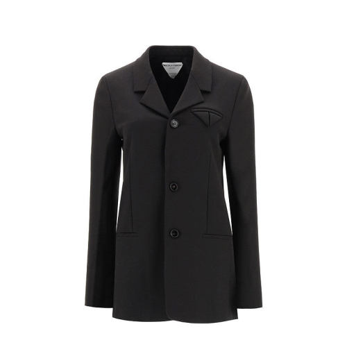 Bottega Veneta/葆蝶家  寶緹嘉女裝 時尚百搭 女士棕色西服外套 636453V02W02113 HKY0034C