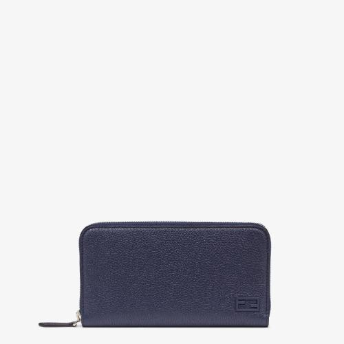  FENDI芬迪 22年春夏 男士 手拿包 藍色皮質(zhì)皮夾 7M0210AGQZF1FTO