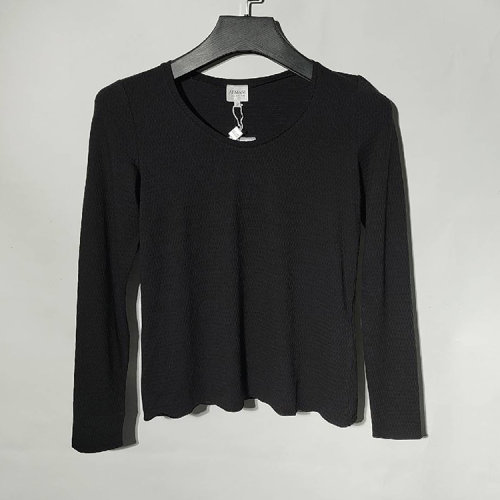 ARMANI COLLEZIONI/阿瑪尼卡爾茲  黑色女士長(zhǎng)袖T恤