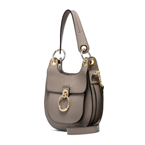 CHLOE/克洛伊   Tess Hobo系列 女士羊皮經(jīng)典圓環(huán)時尚裝飾手提包單肩包斜挎包