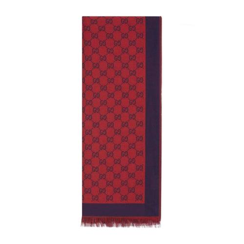  GUCCI古馳 22年秋冬 女士 雙G提花棉質(zhì)披肩 649557 3G105 6468