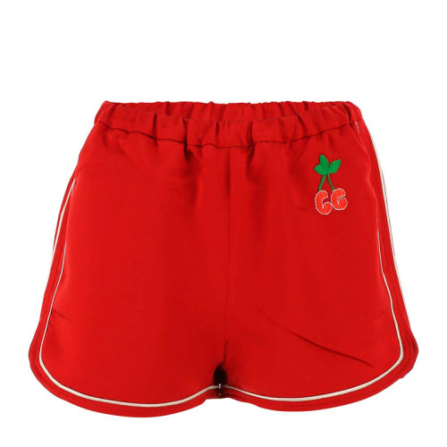 GUCCI 古馳 女士 服裝  紅色櫻桃圖案休閑短褲 女士短褲