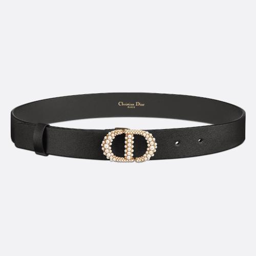  DIOR迪奧 22年秋冬 女士 腰帶 Ceinture 30?Montaigne?Pearls B0279UWFP_M900