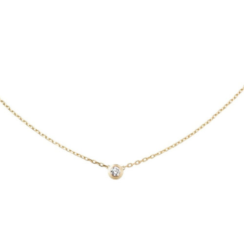CARTIER/卡地亞 DIAMANTS LéGERS大號款18K金黃金鉆石項鏈 B7215500