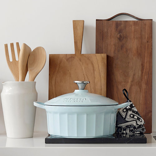 Buydeem/北鼎  琺瑯鍋 鑄鐵鍋 燉鍋 湯鍋 家用煲湯燜燉鍋電磁爐火鍋搪瓷 琺瑯鍋