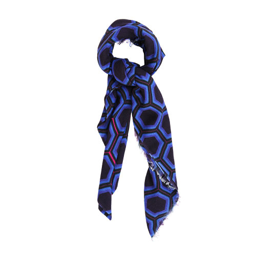 SHOKAY/繡嘉【定制】藝術(shù)家印染系列Jasper蜂潮印花披肩絲巾可定制大小