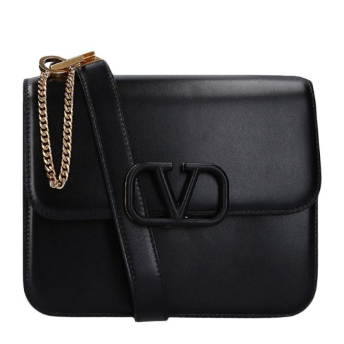 Valentino/華倫天奴 女士黑色小牛皮斜挎包 SW0B0F01 HFB 0NO PLSX