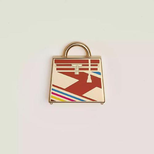  HERMES愛馬仕 22年秋冬 女士 掛飾 Accessoire Curiosite Kelly Laque H Vibration H071730FD0