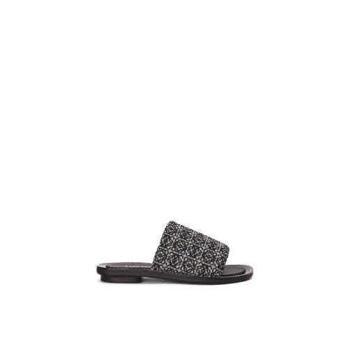  LOEWE羅意威 女士 拖鞋 Slide in Anagram jacquard and calfskin L815465X38-5938
