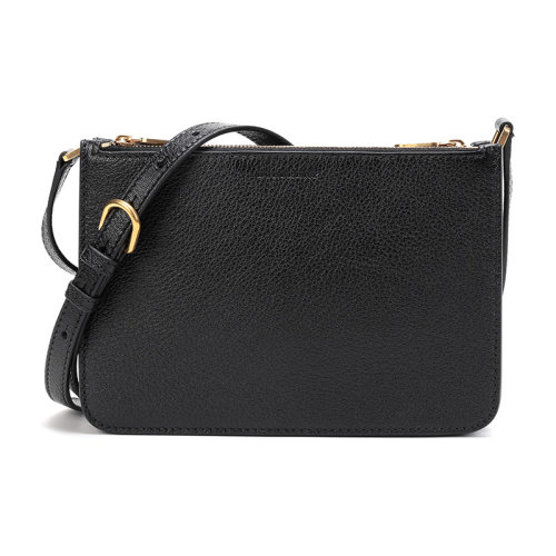 BURBERRY/博柏利  巴寶莉女包 女士黑色皮革單肩斜跨包 40750291 HKY0011N