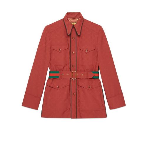  GUCCI古馳 22年秋冬 男士 adidas x Gucci聯(lián)名系列GG Trefoil提花夾克 691422 ZAI22 7449