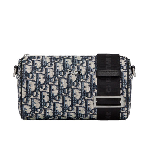 DIOR/迪奧  男士DIOR標(biāo)志帆布圓筒包單肩包 1ROPO061YKY_H26E